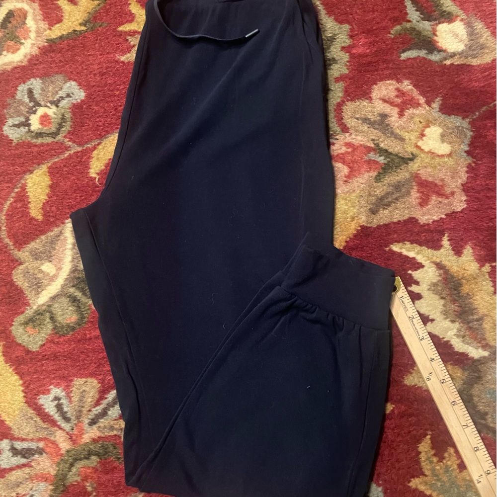 Women's navy blue pajama bottoms